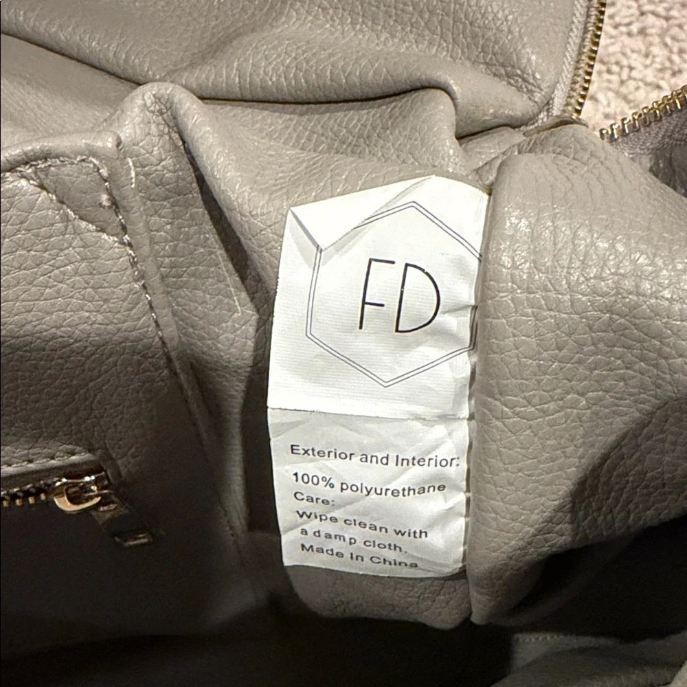 Fawn Design Light Gray Convertible Crossbody Backpack